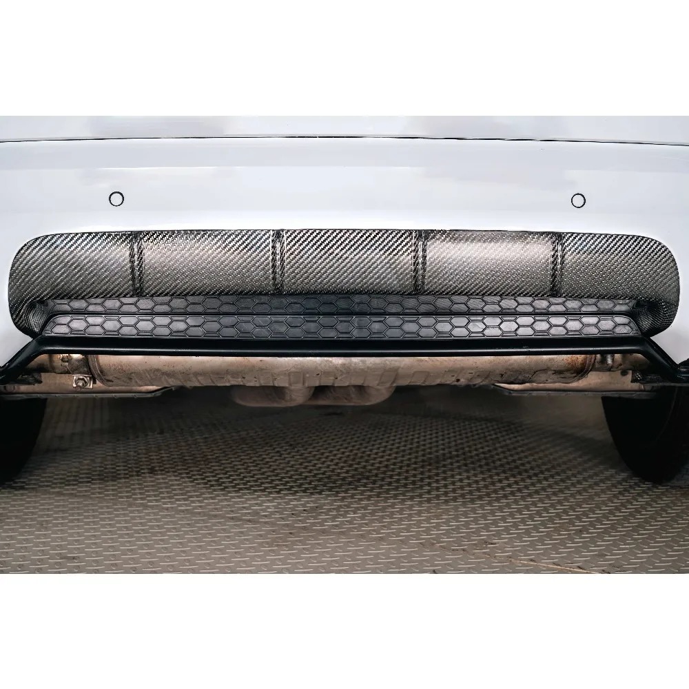 New 9Y0.1 SD for Cayenne 2018-2024 Rear Lip Carbon Fiber Decorative Panel